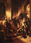 Alexandre Gabriel Decamps Christ at the Praetorium painting